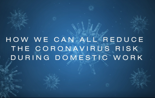 How we can all reduce the COVID-19 risk during domestic work